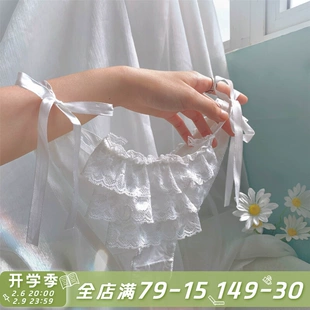 薄款 纯欲少女丝滑蕾丝系带内裤 透气凉感性惑性感 陷入裙摆 女夏季