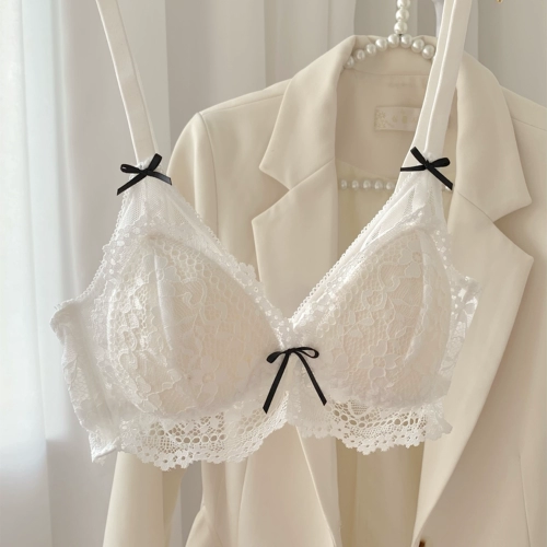 Тонкое летнее нижнее белье, кружевной бюстгальтер без косточек, бюстгальтер пуш-ап, французский стиль