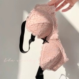 Японский милый поддерживающий бюстгалтер, розовое нижнее белье