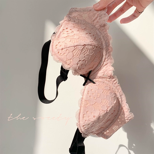 Японский милый поддерживающий бюстгалтер, розовое нижнее белье