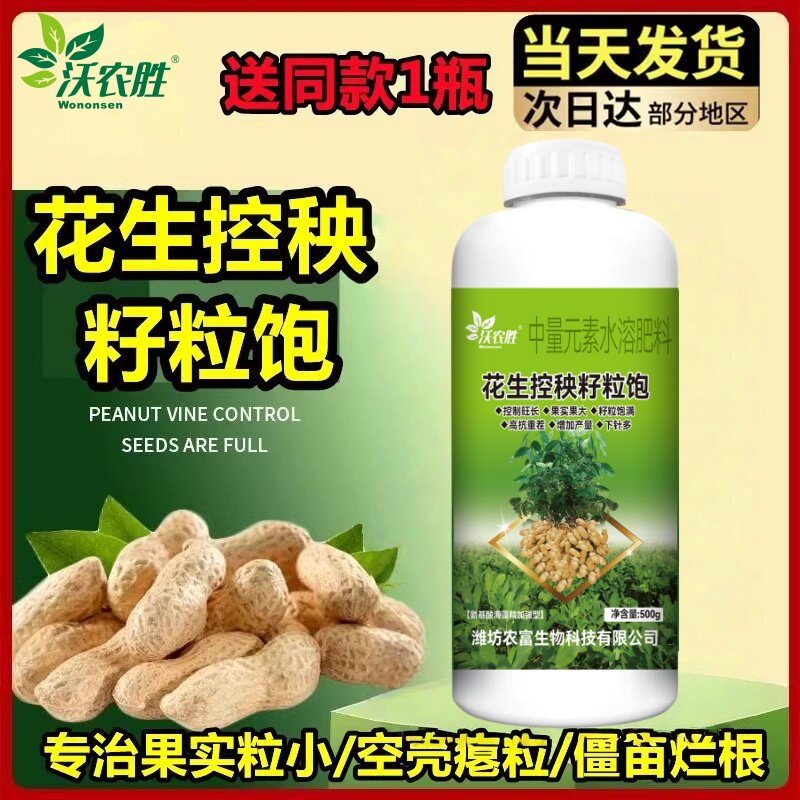 沃农胜花生控秧籽粒饱控旺增产根茎膨大绿叶壮棵颗满高产丰收正 - 实物图