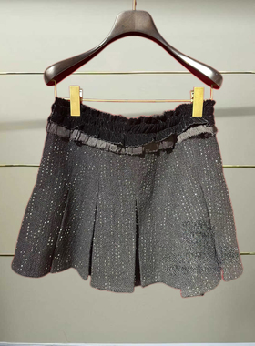 叁正品25秋多褶珠片半裙LF25Q51SS029-250h