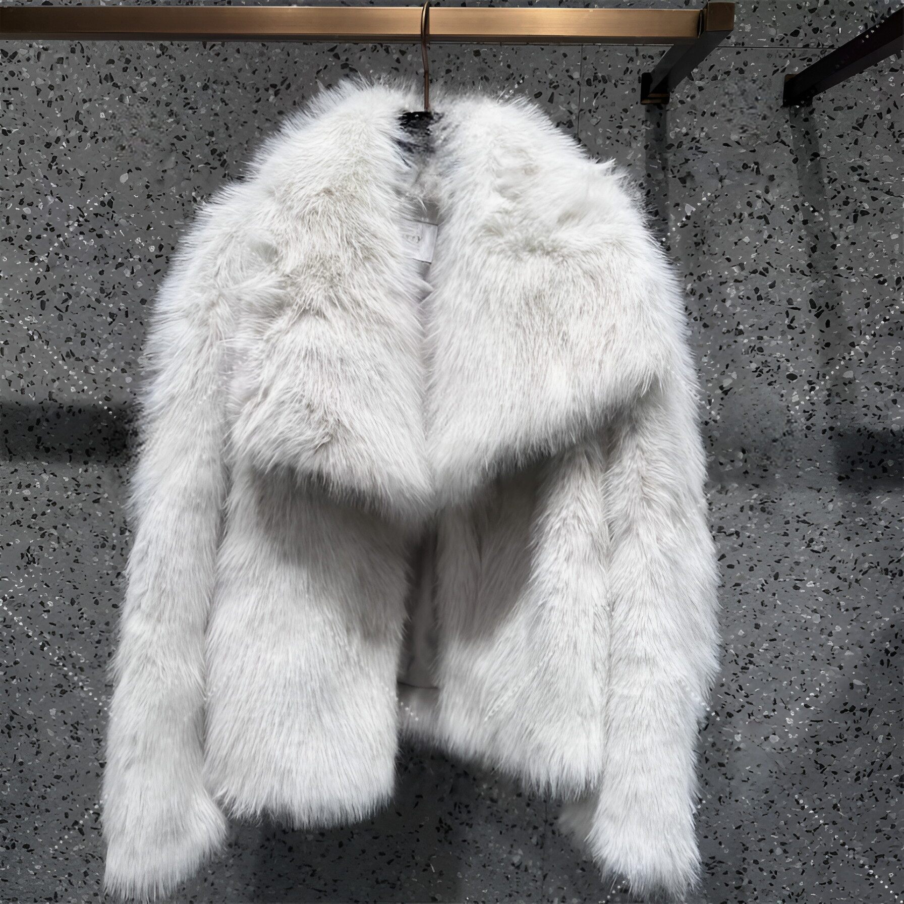 正品2024年冬季新款仿皮草外套6L4WJ1520000-240
