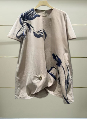 柒正品2025春款郁金香连衣裙5P3G14440-250h