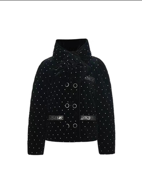 正品24秋烫钻围脖羽绒短外套LF24Q00DC166-240