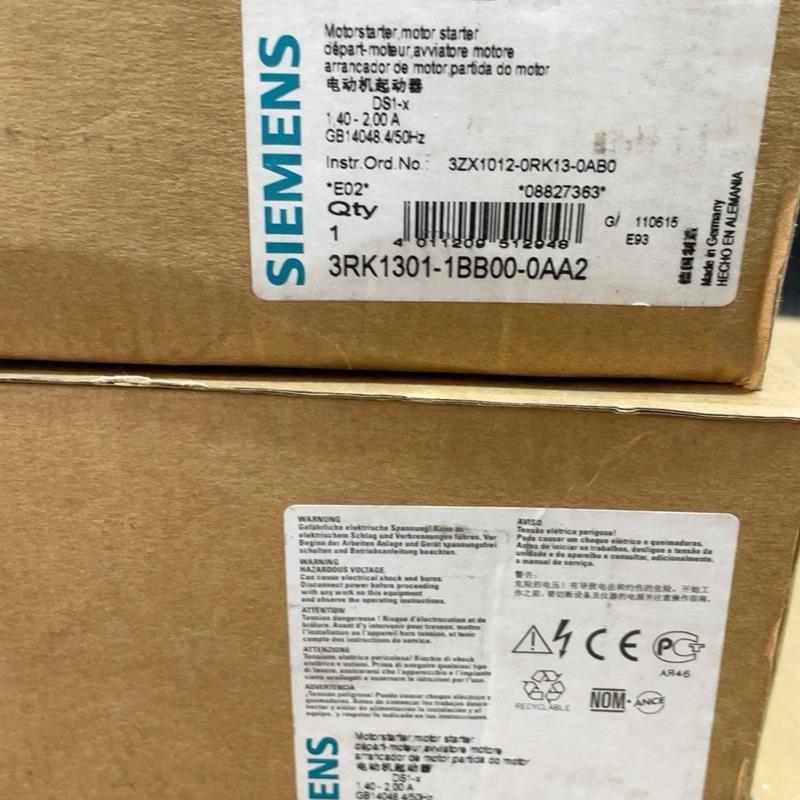 西门子电机起动器 3RK1301-1BB00-0AA2 9只