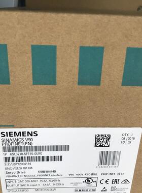6SL3210-5FE15-0UF0V90驱动器 输入电压380v,5kW 现货