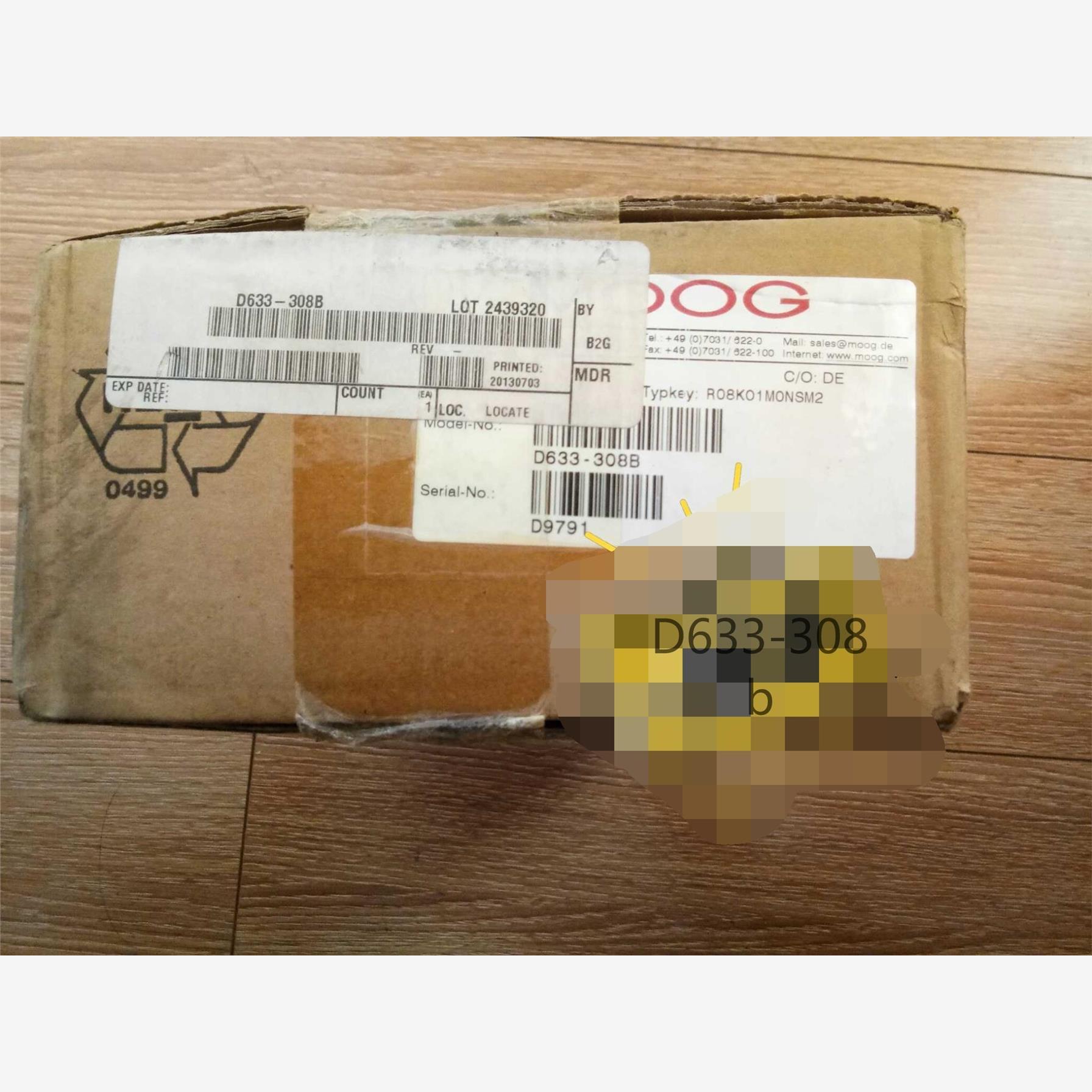 美国MOOG穆格伺服阀D633-308B R08KO1MONSM2库存现货现货