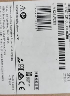 西门子plc模块 231 5qd32全新拆封 1800包邮