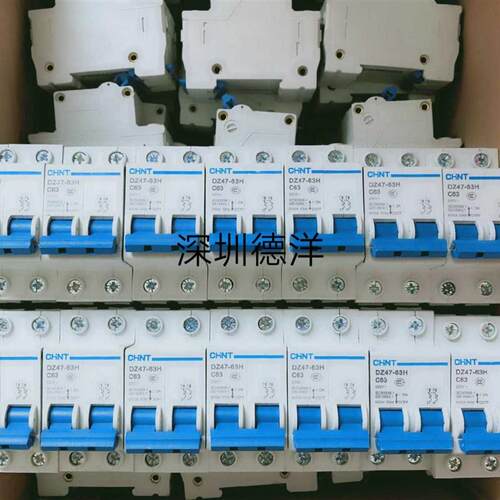全新2P空气开关断路器DZ47-63H C63家用  现货 1盒6个起售