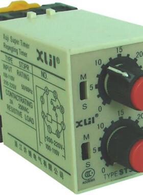 质保一年  许继超级式 循环延时继电器 ST3PR 时间可调 双循环