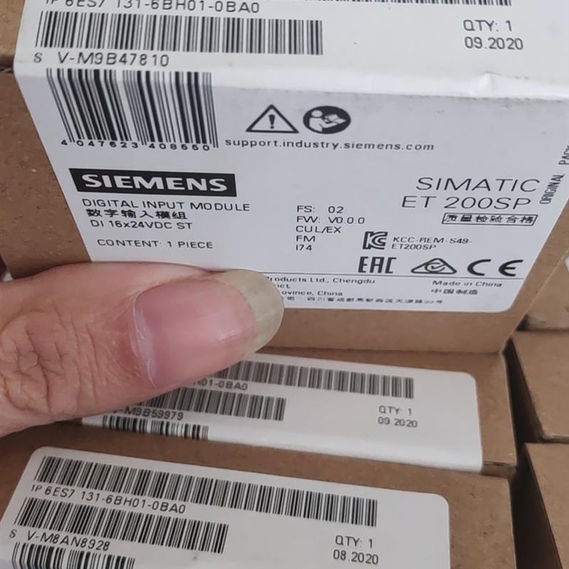 全新6ES7131-6BH01-2BA0SIMATIC ET 200SP数字量  输入模块