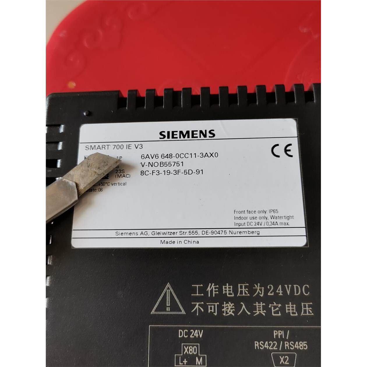 西门子触摸屏6AV6 648-0CC11-3AX0，正品 ，
