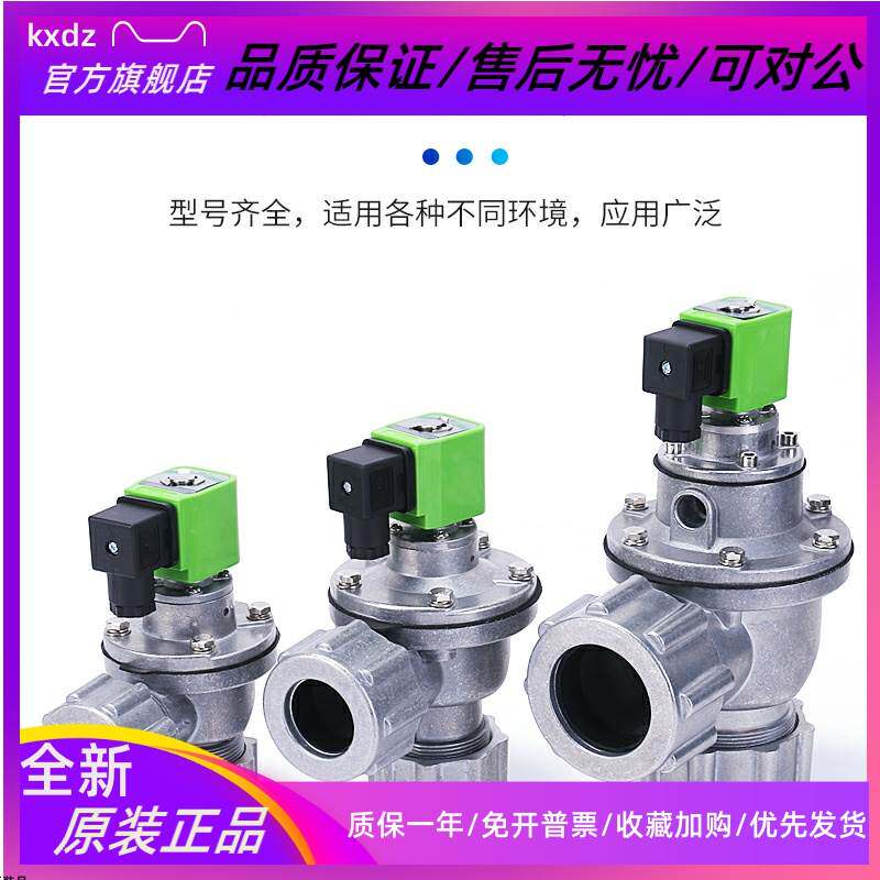 电磁脉冲阀dmf-zm-25/45dd布袋除尘器带螺母螺帽24v直角式脉冲阀