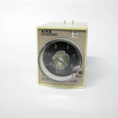 【】爱克斯时间继电器 ST3PF 5S DC24V/AC220V 断电延时JSZ3F
