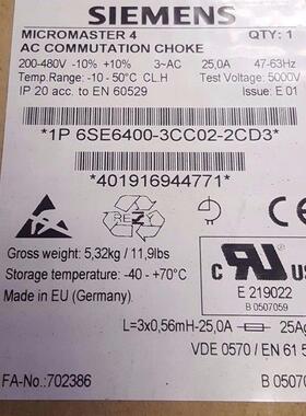 6SE6400-3TD11-5FD0 6SE6400-3TD10/3TD11/3TD15/3TD18-5FD0议价