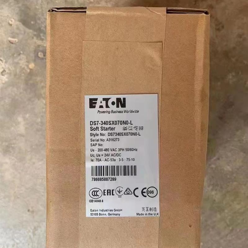 到货几台伊顿软起动器DS7-340SX070N0-L好货