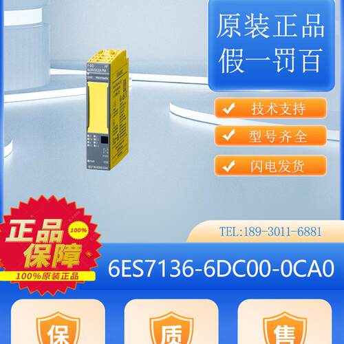 6ES7136-6BA01-0CA0 DP 电子模块ET 200SP 6ES7 136-6BA01-0CA0