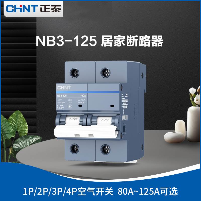 正泰空气开关NB3-125空开总开家用电闸短路保护