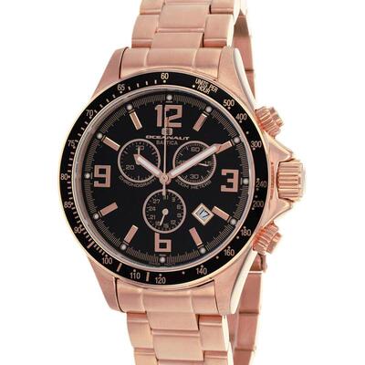 代购OCEANAUT男士腕表计时夜光日期测速钢带金属防水矿物镜面