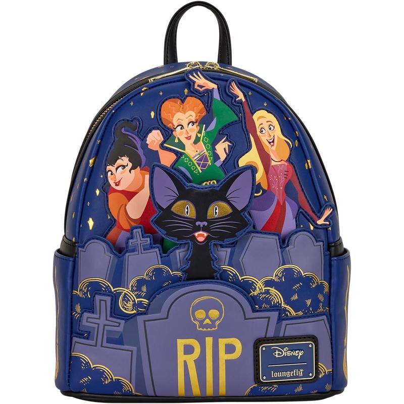 Loungefly背包男女迷你双肩包顶部提手设计侧袋储物空间内部协调