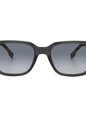 代购Hugo Boss男士太阳镜防紫外线渐变镜片灰镜片非偏光方形灰色