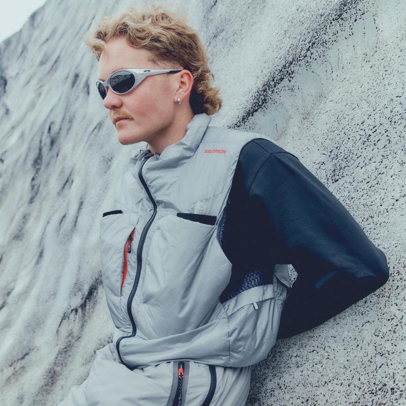 代购SALOMON萨洛蒙男士保暖背心保暖轻量化透气户外背心立领