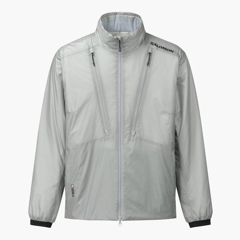 代购SALOMON萨洛蒙男士保暖外套保暖防风透气户外夹克立领长袖