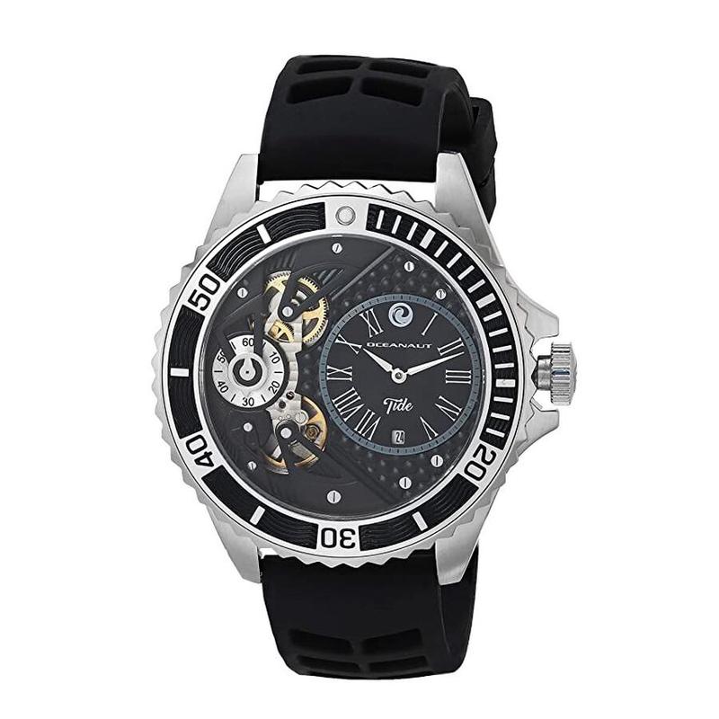 代购代购OCEANAUT男士腕表计时夜光日期测速金属防水橡胶钢壳商