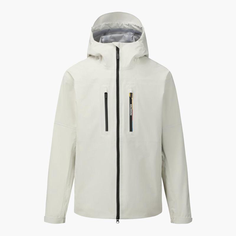 代购SALOMON萨洛蒙男士冲锋衣防水防风透气户外夹克连帽长袖