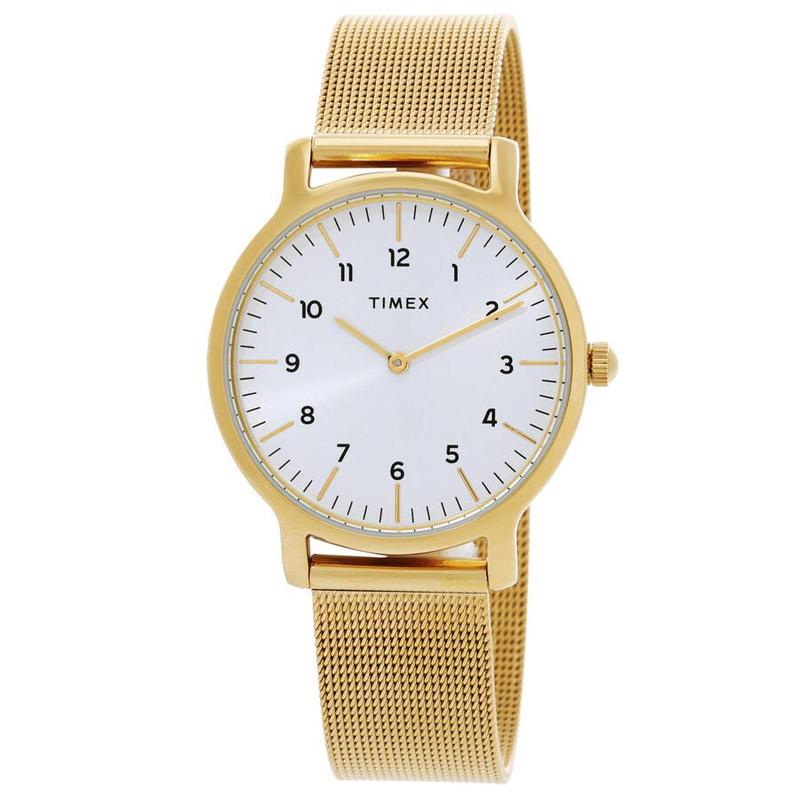 代购Timex天美时女士腕表计时夜光日期防刮金属钢带金色防水