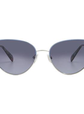 代购kate spade女士太阳镜防紫外线遮光灰渐变抗强光猫眼型