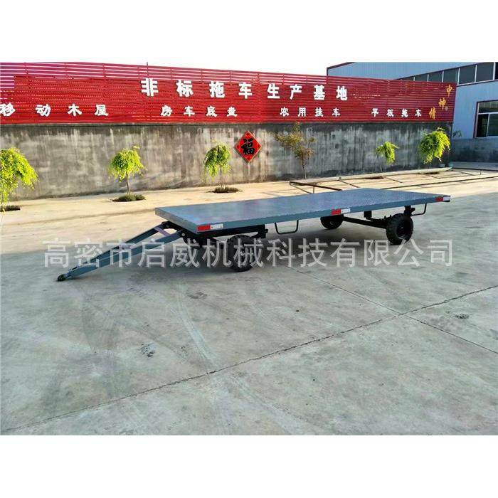 货源供应吨串联小拖车物流转运平板车厂家供应