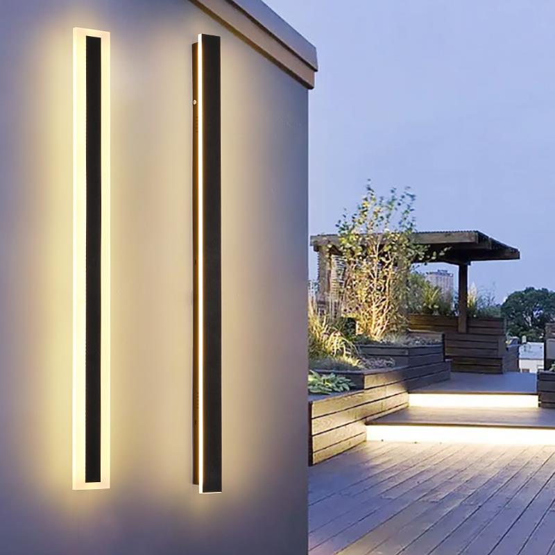 长条户外壁灯过道楼梯灯庭院门口灯室外led超亮防水阳台灯外墙灯