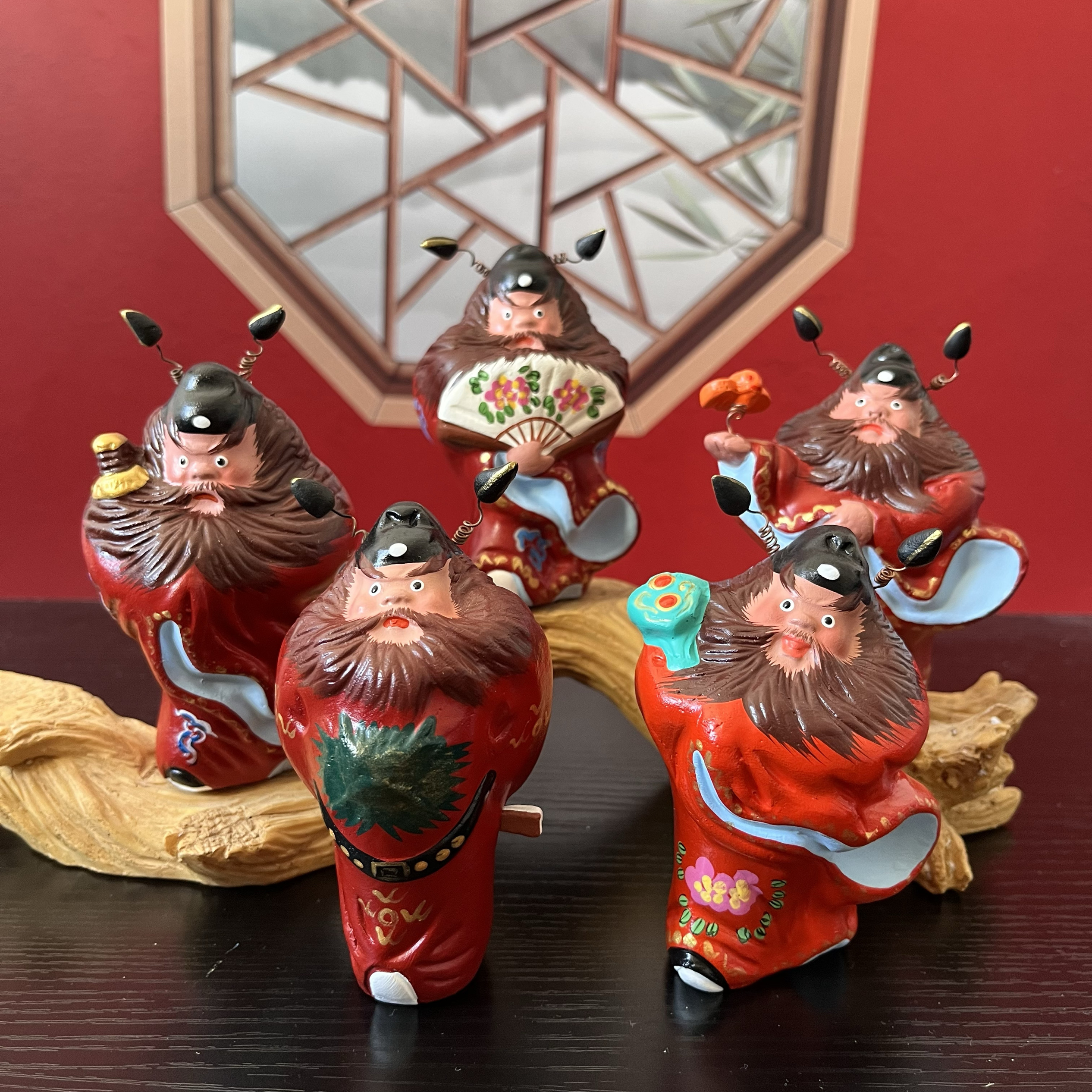 钟馗泥人张中国特色手工艺品桌面