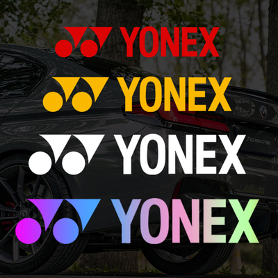 YONEX尤尼克斯羽毛球logo汽车后窗玻璃装饰贴纸电动车yonex标贴
