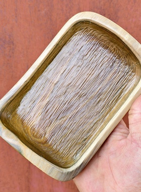 守一孤品◆绿檀小果盘高端精致高颜值水果糖果首饰收纳盘家居饰品
