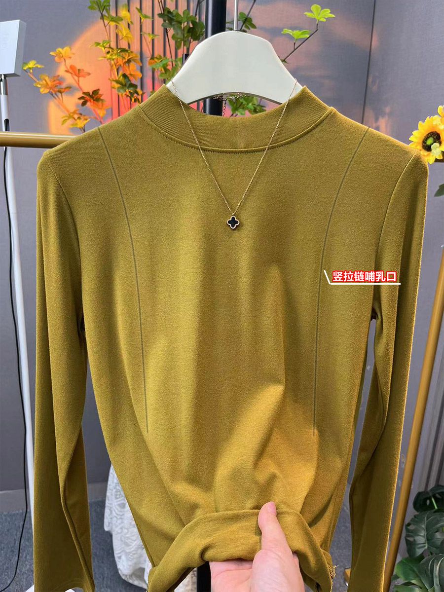 哺乳衣竖拉链方便产后喂奶衣