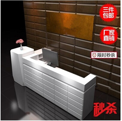 简约现代创意工作室公司办公前台接待台吧台桌收银台服务台咨询台