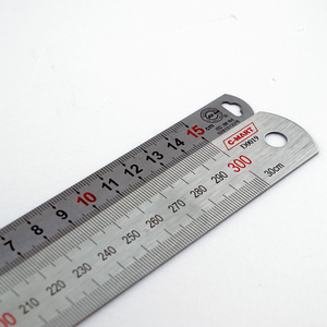 。易乐木艺 台湾西玛钢直尺 钢板尺 直尺 测量 量具 木工量具