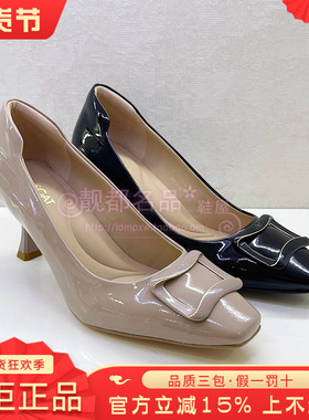 正品KISS CAT/接吻猫女鞋2025春新款细跟方头高跟单鞋KA65118-10