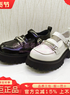 正品Kiss Kitty女鞋促销春季新款一字帮带粗跟圆头单鞋SA43165-81