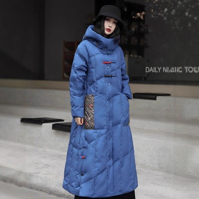 专柜货！新中式显瘦白鸭绒羽绒服