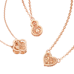 谢瑞麟18K金葫芦爱心项链