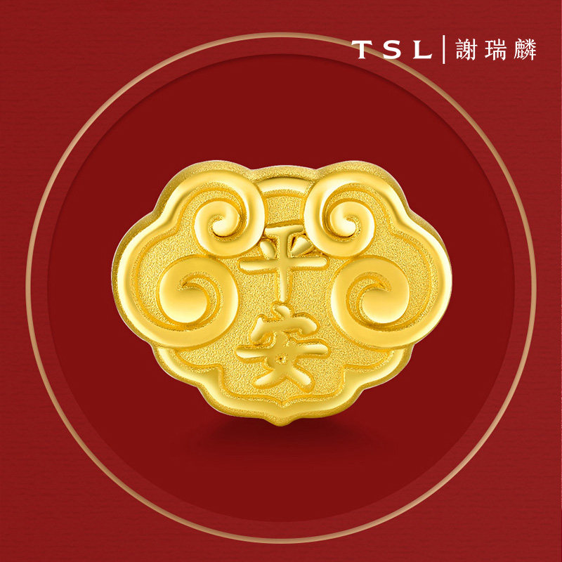 tsl万福平安如意锁锁宝宝黄金图片