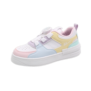 回力童鞋女童板鞋2026春季新款旋钮扣休闲鞋儿童鞋子男童小白鞋潮