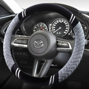 マツダ冬ぬいぐるみ車のハンドル カバー アンコール セラマ 3 馬 6 Atez cx-4cx-5 馬 5 馬 8