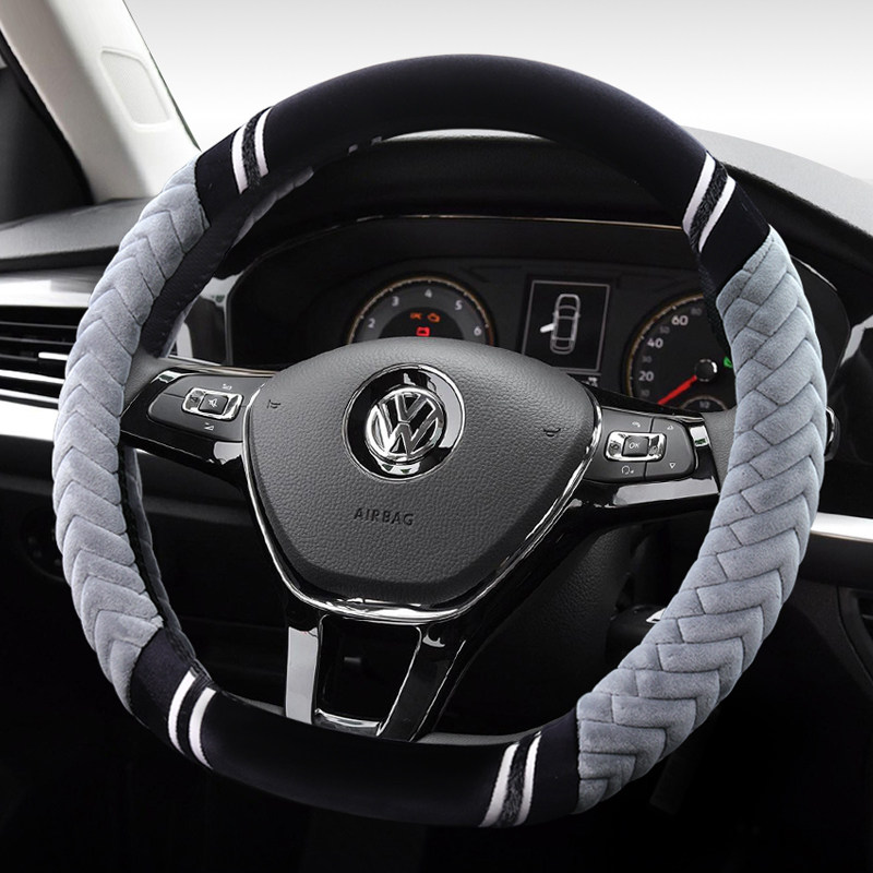 大众保暖方向盘套冬季D型朗逸polo高尔夫帕萨特速腾宝来途观L探岳