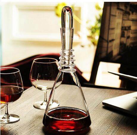 土耳其进口水晶红酒醒酒器创意带盖酒樽分酒器酒瓶倒酒器倒酒壶