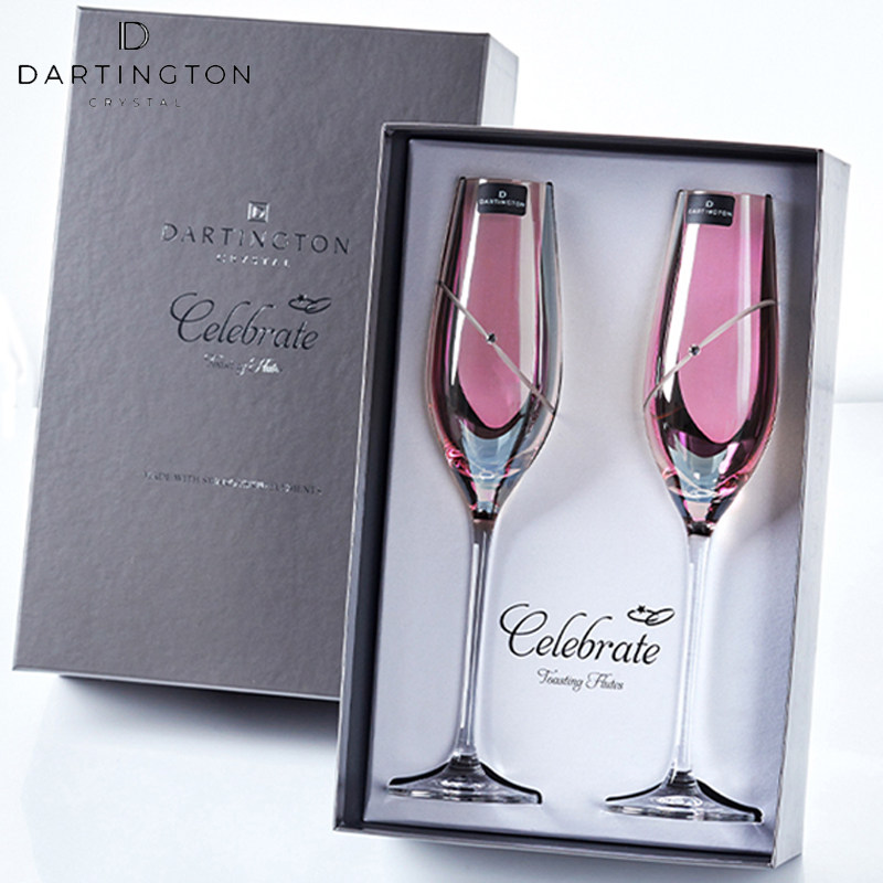 英国彩色礼盒香槟杯DARTINGTON